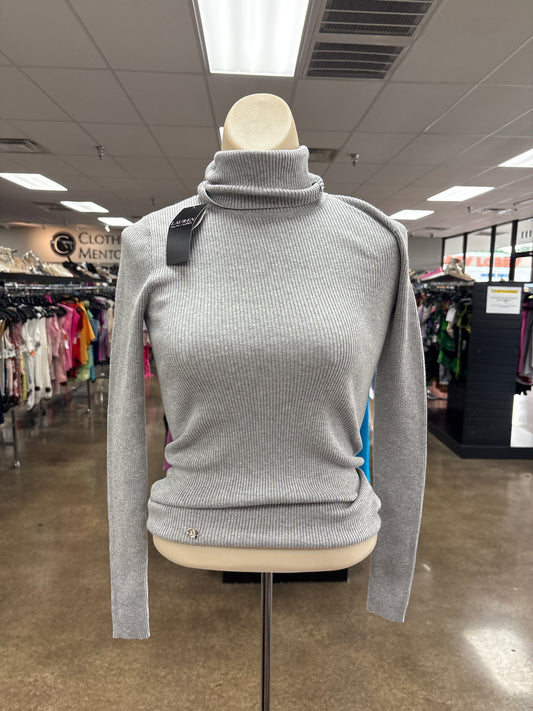 TOP LS by LAUREN BY RALPH LAUREN In SILVER, Size: XS