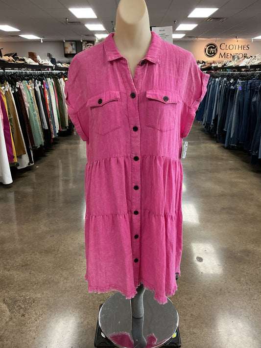 Dress Casual Short By Umgee In Pink, Size:M