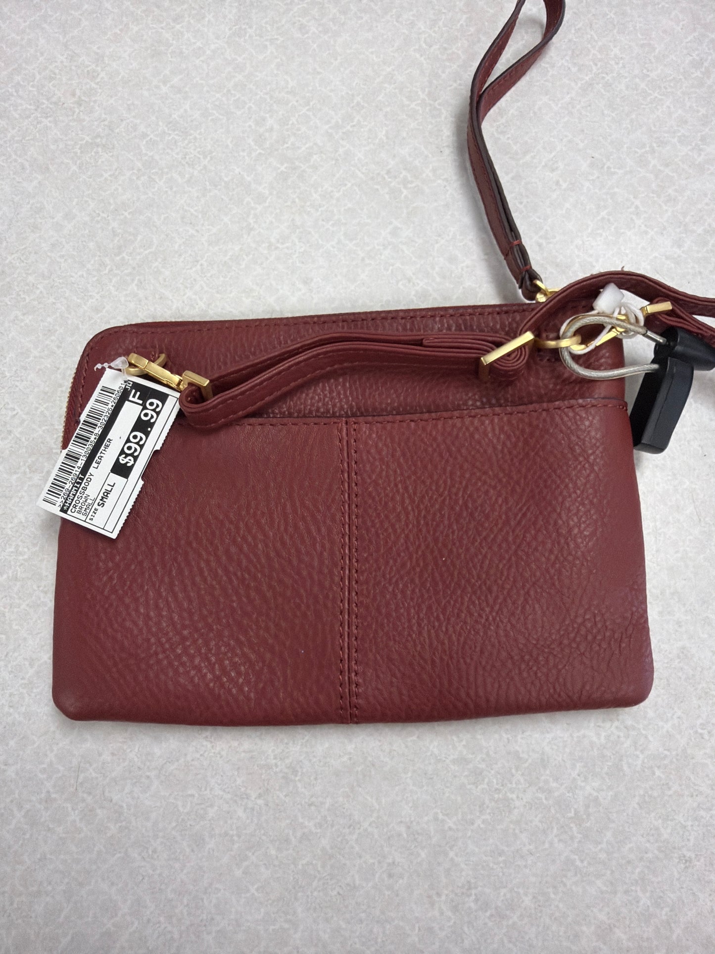 Crossbody Leather By Hammitt In Brown, Size:Small