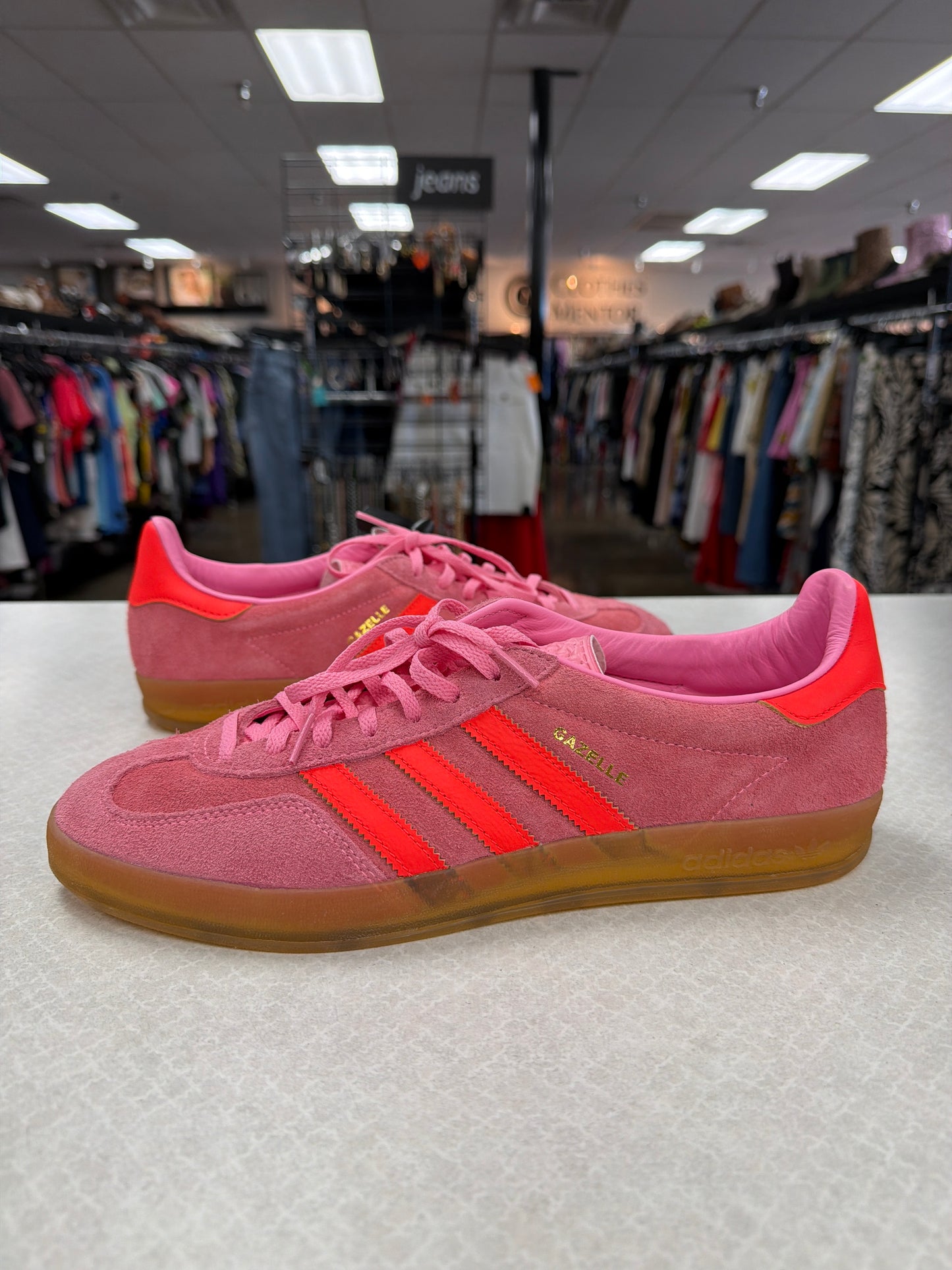 Shoes Athletic By Adidas In Pink, Size:12