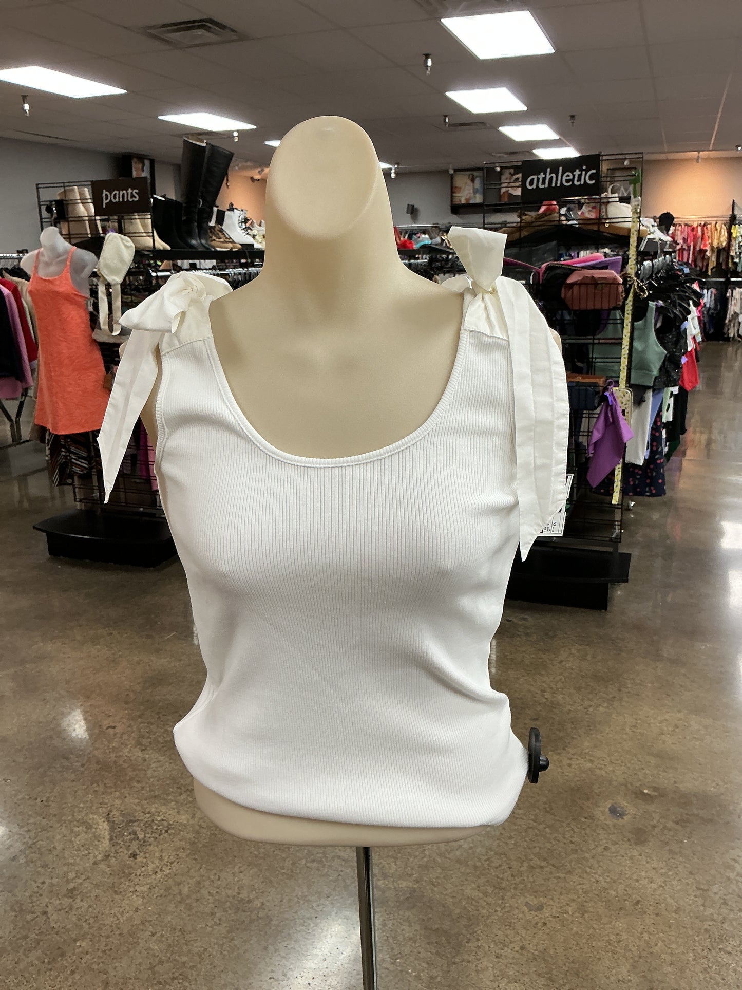 Top Sleeveless By French Connection In White, Size:Xs