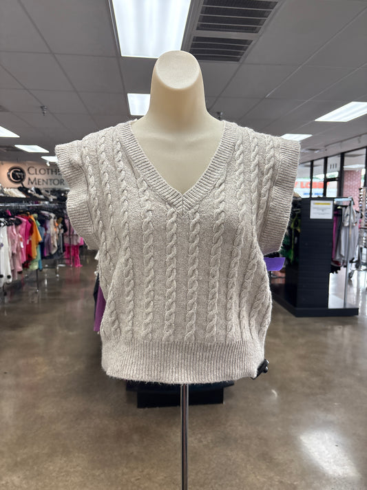 VEST SWEATER by CUPCAKES AND CASHMERE In TAN, Size: XS