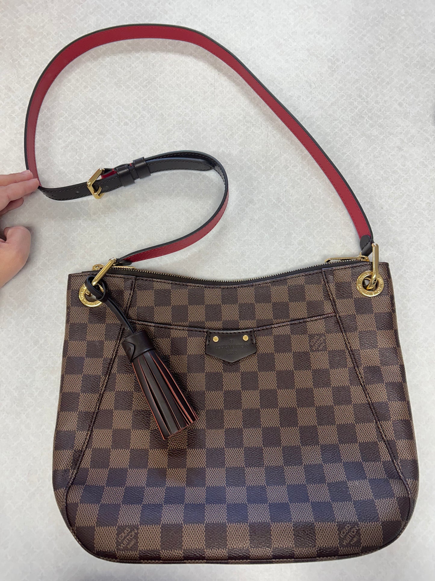 Crossbody Luxury Designer By Louis Vuitton In Brown, Size:Medium