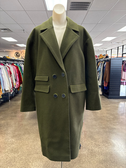 Coat Peacoat By Clothes Mentor In Green, Size:M