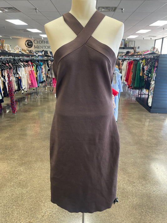 Dress Casual Maxi By Babaton In Brown, Size:L
