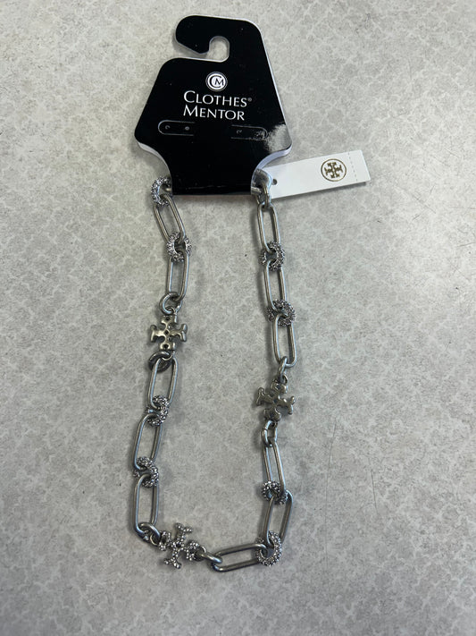 Necklace Designer By Tory Burch In Silver