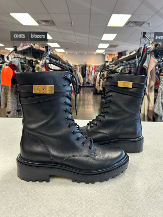 Boots Designer By Tory Burch In Black, Size:8