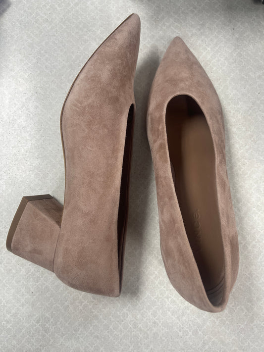 Shoes Heels Block By Vince In Taupe, Size:7.5