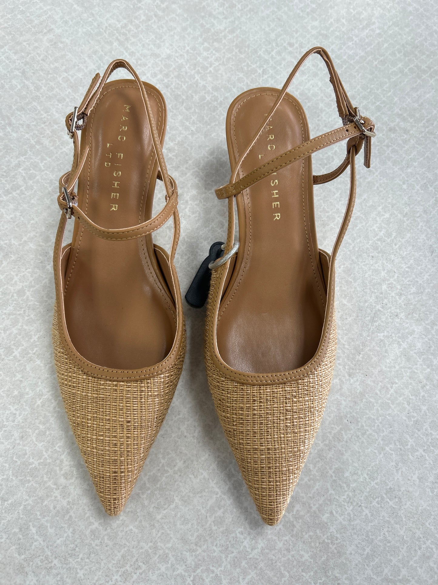 Shoes Heels Kitten By Marc Fisher In Tan, Size:6.5