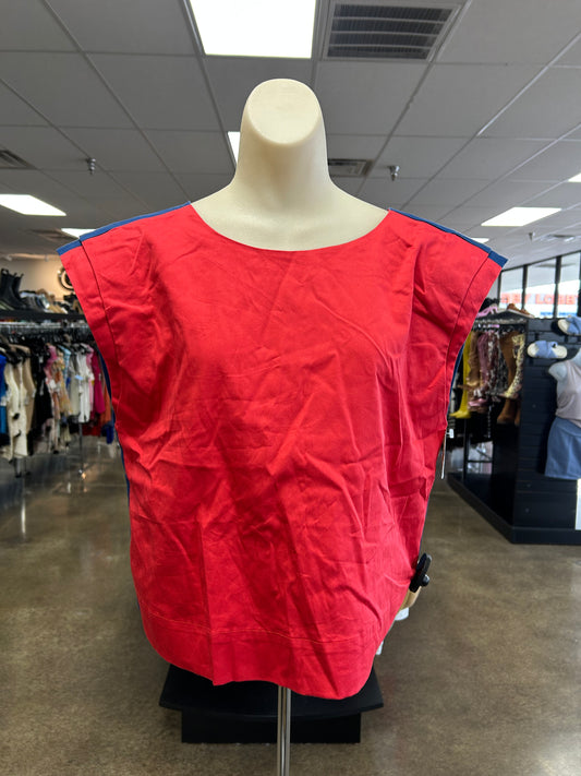 Top Sleeveless By Clothes Mentor In Red, Size:M
