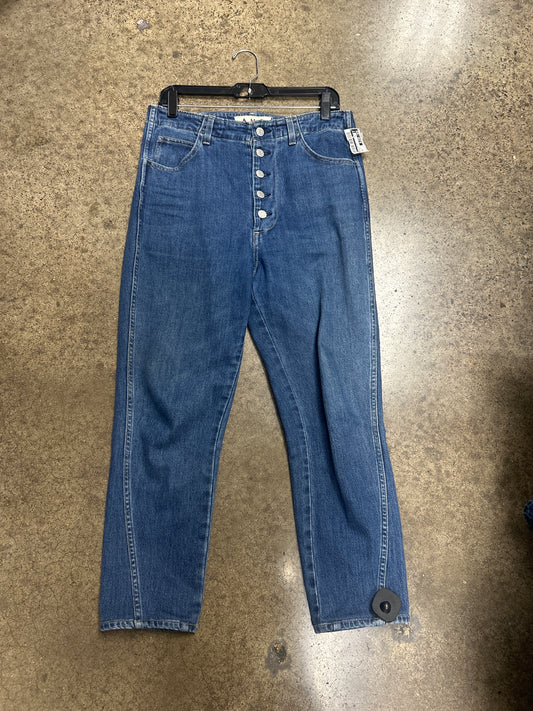 Jeans Straight By Amo In Blue Denim, Size:10