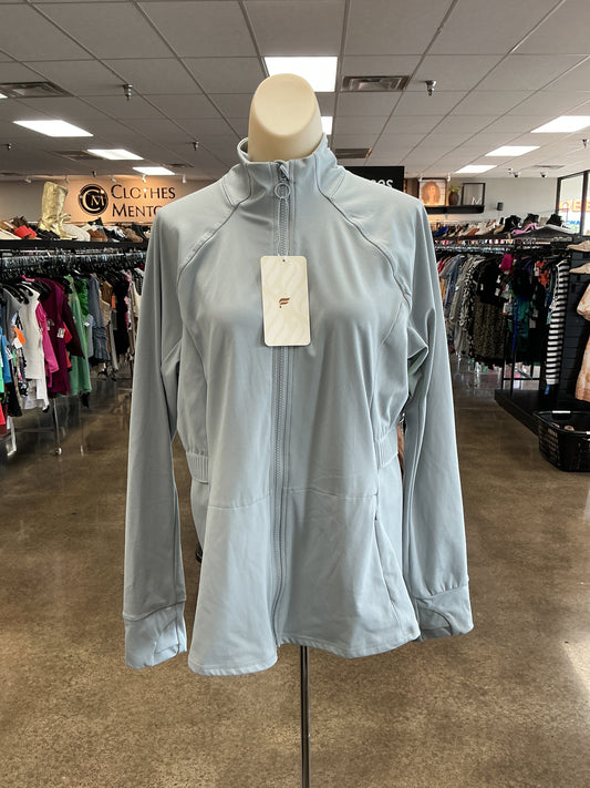 Athletic Jacket By Fabletics In Grey, Size:Xl