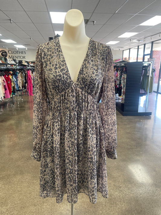 Dress Designer By All Saints In Animal Print, Size:M