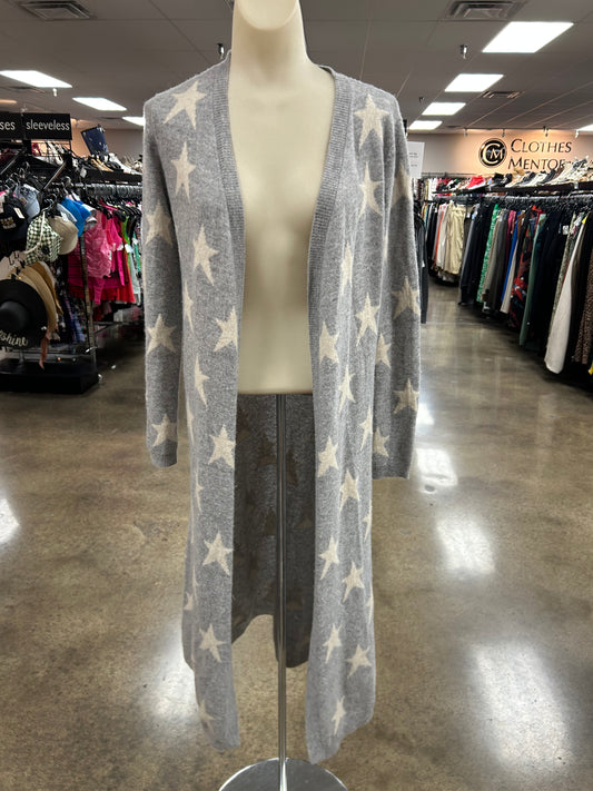 Sweater Cardigan Designer By Neiman Marcus In Grey, Size:Xs