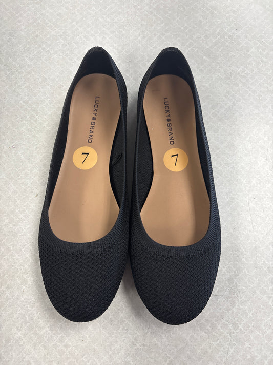 SHOES FLATS by LUCKY BRAND In BLACK, Size: 7