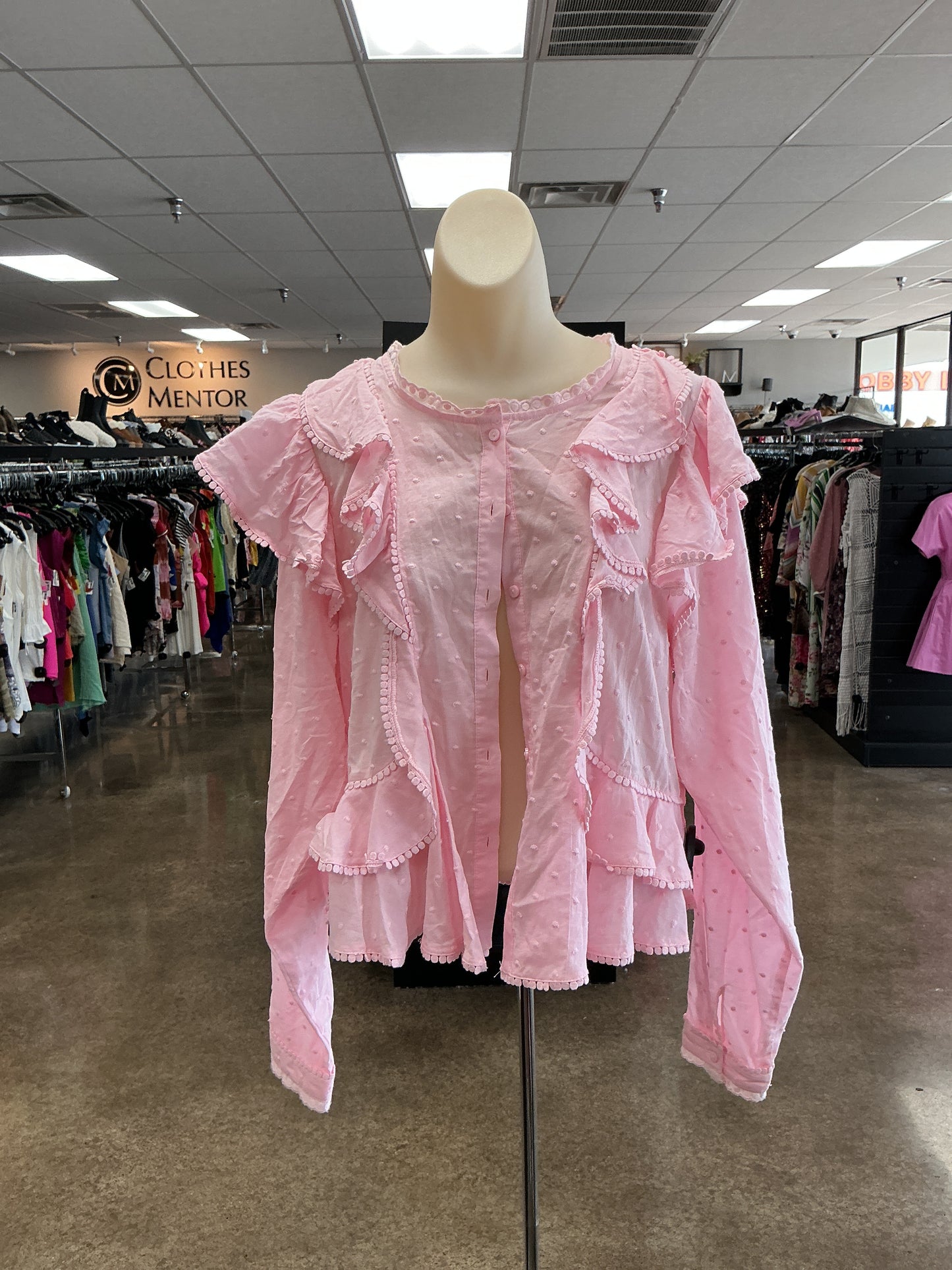 Top Ls By Clothes Mentor In Pink, Size:L
