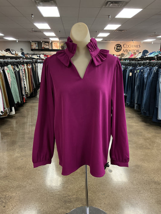 Top Ls By Entro In Purple, Size:M