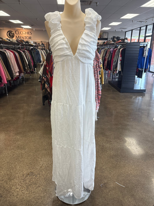 Dress Casual Maxi By Clothes Mentor In White, Size:L