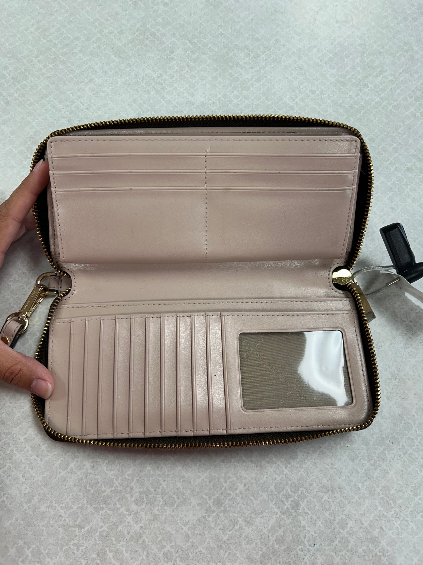 Wallet Designer By Michael Kors In Brown & Pink, Size:Medium