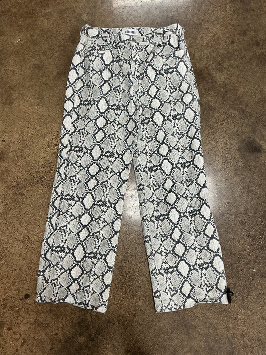 Jeans Straight By Clothes Mentor In Snakeskin Print, Size:12