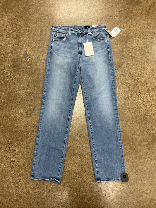 Jeans Straight By Adriano Goldschmied In Blue Denim, Size:6