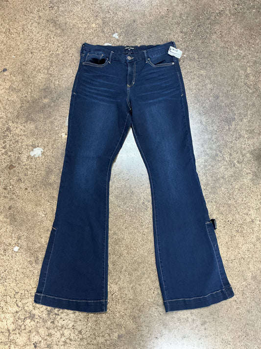 Jeans Flared By Dear John In Blue Denim, Size:14