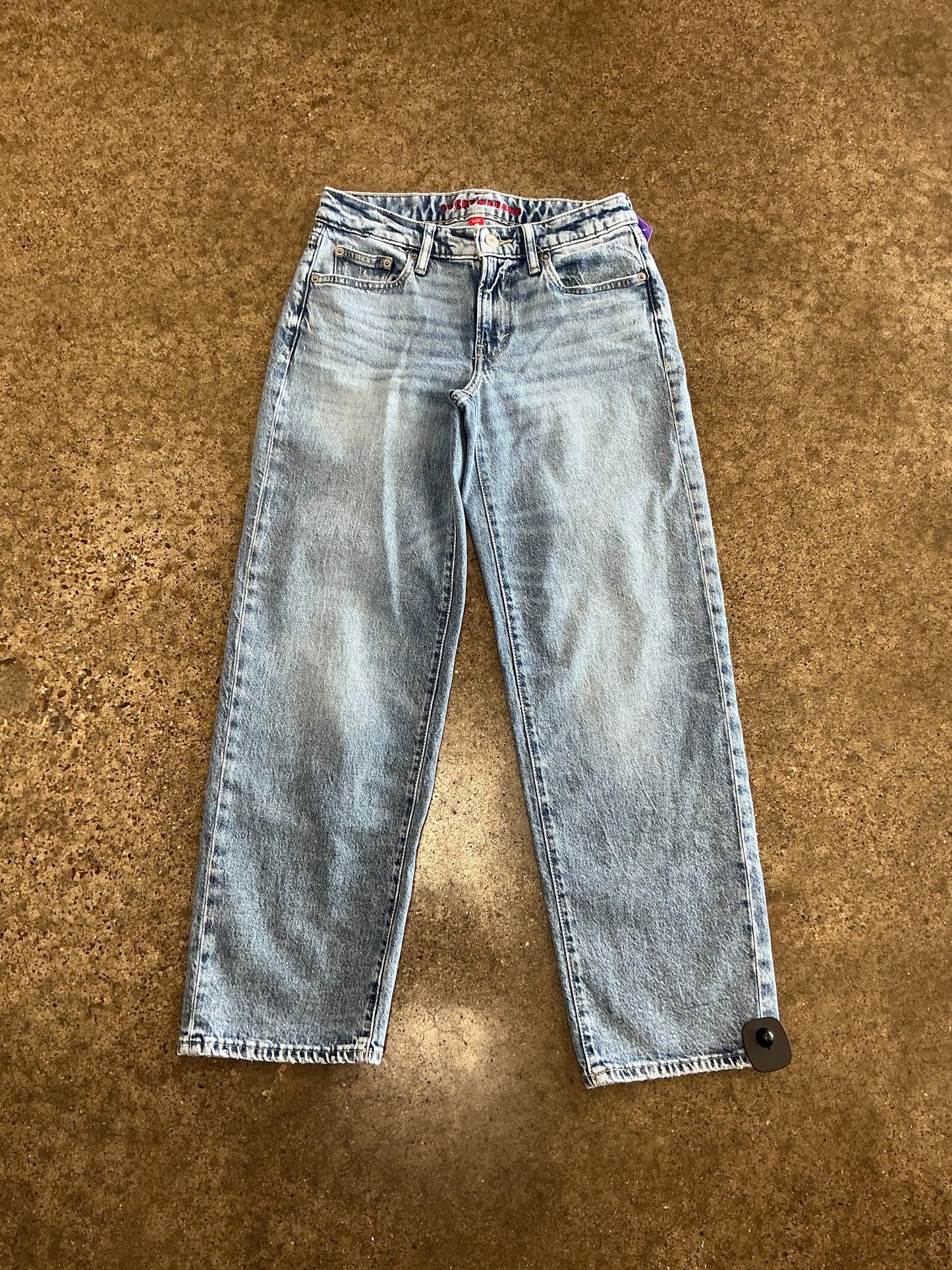 Jeans Straight By Lucky Brand In Blue Denim, Size:0