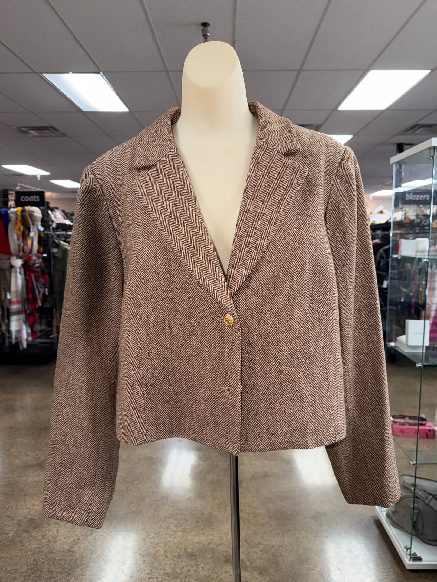 Blazer By Sam Edelman In Brown, Size:Xl