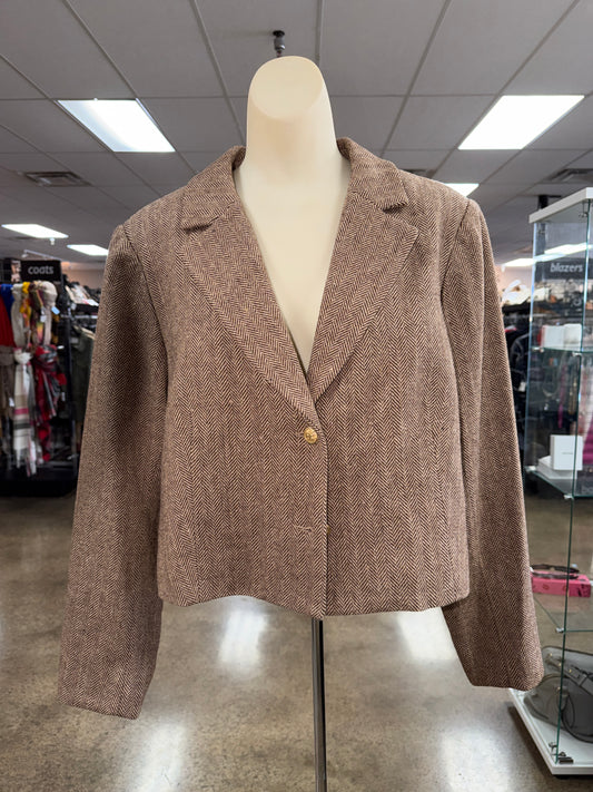 Blazer By Sam Edelman In Brown, Size:Xl