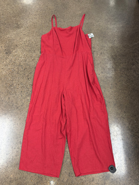 Jumpsuit By Old Navy In Red, Size:Xxl
