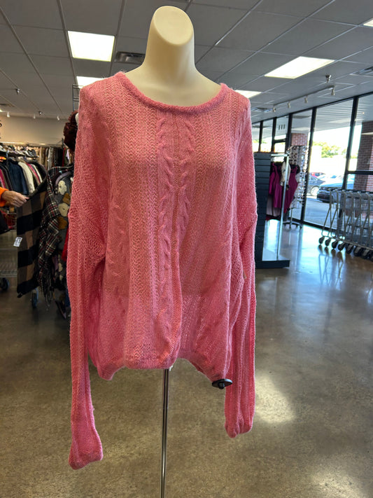 Sweater By Free People In Pink, Size:L