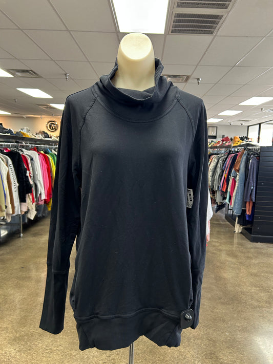 Athletic Sweatshirt Collar By Lululemon In Black, Size:10