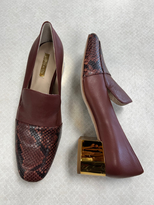 SHOES HEELS BLOCK by LOUISE ET CIE In MAROON, Size: 9
