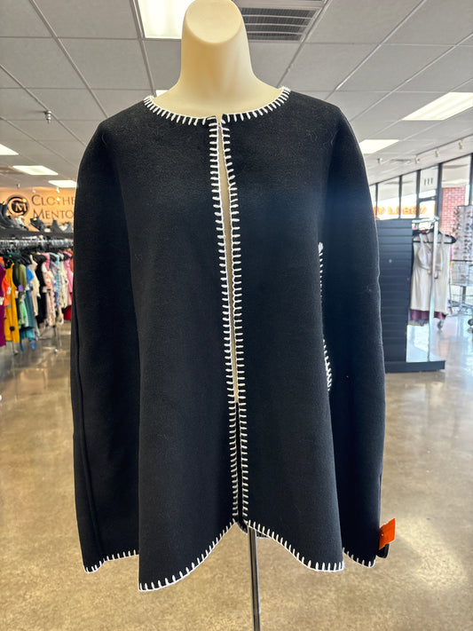 Poncho By Clothes Mentor In Black, Size:Osfm
