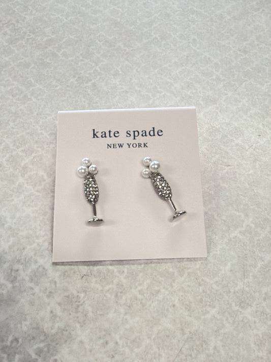 Earrings Designer By Kate Spade In Silver