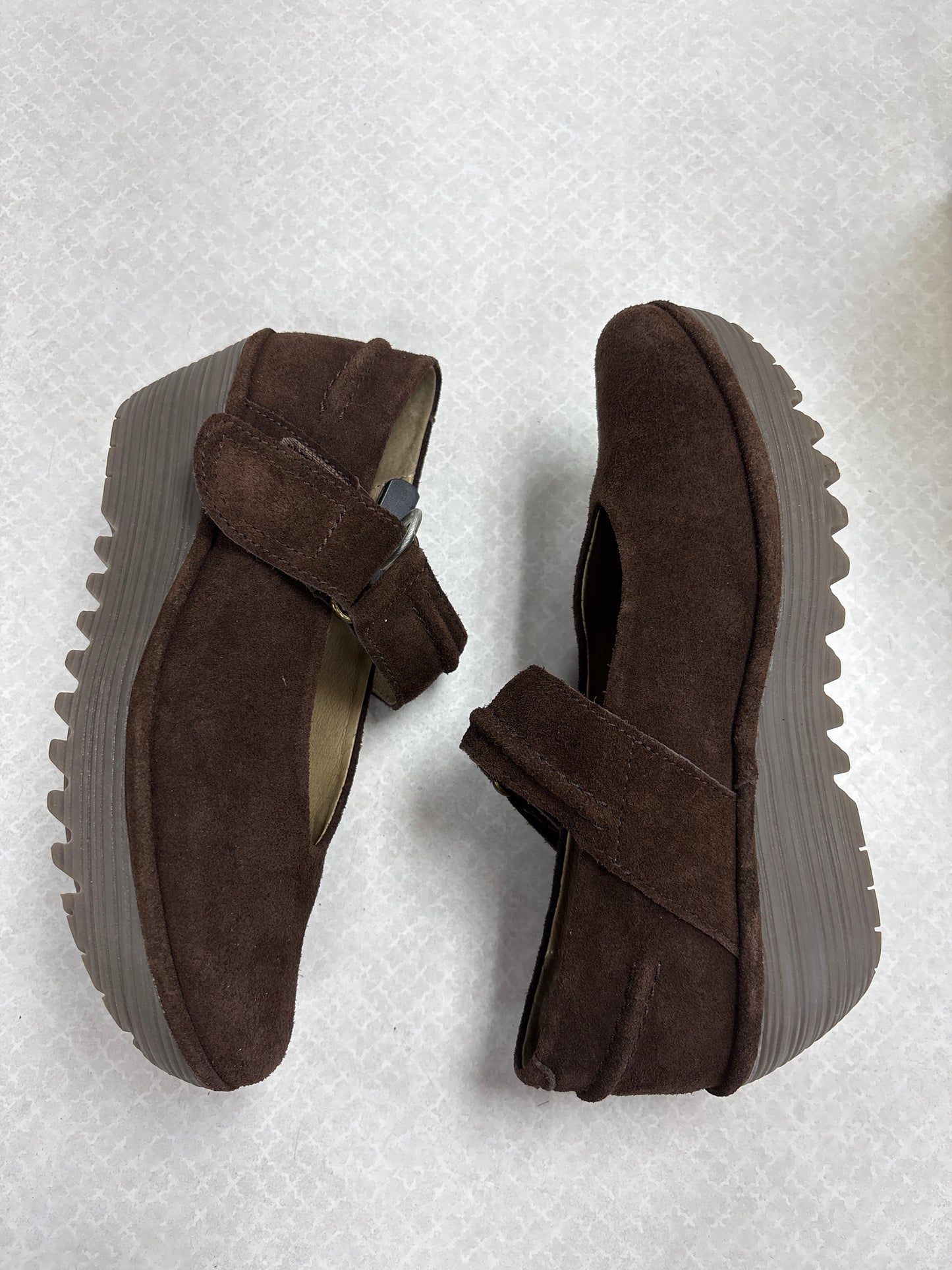 Shoes Heels Platform By Fly London In Brown, Size:7