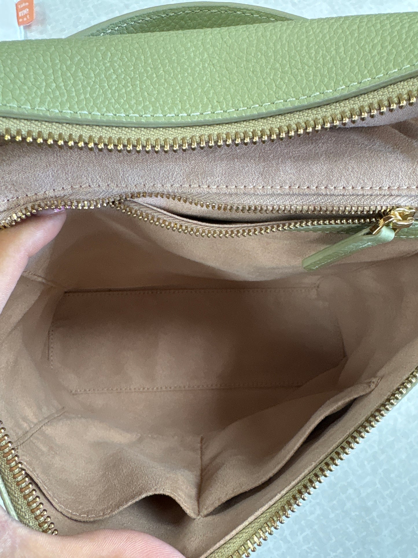 Crossbody Leather By Cma In Green, Size:Medium