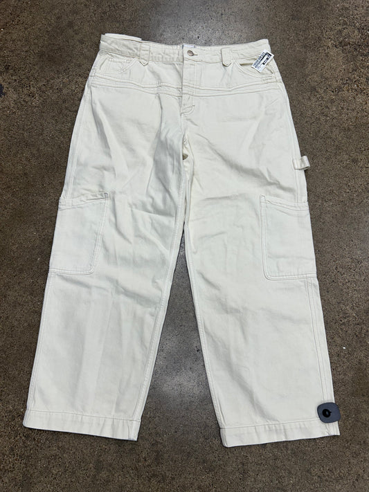Pants Cargo & Utility By Anthropologie In Cream, Size:14