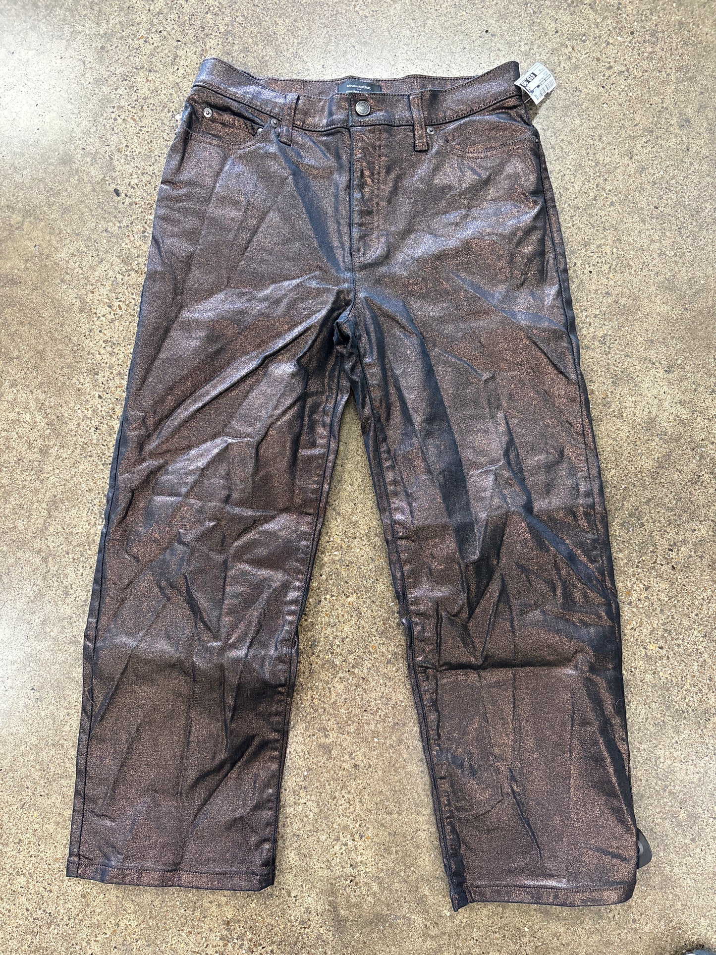 Jeans Straight By Banana Republic In Bronze, Size:10