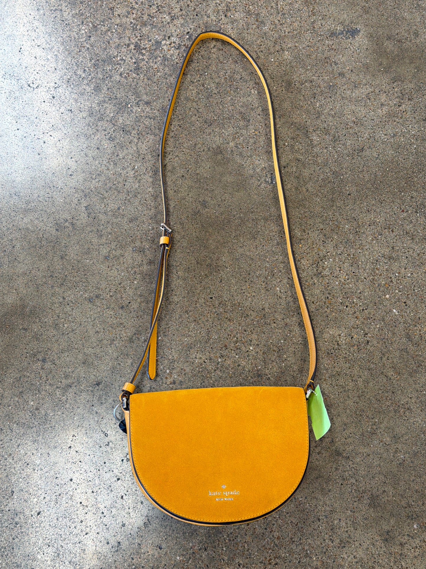 Crossbody Designer By Kate Spade In Yellow, Size:Medium