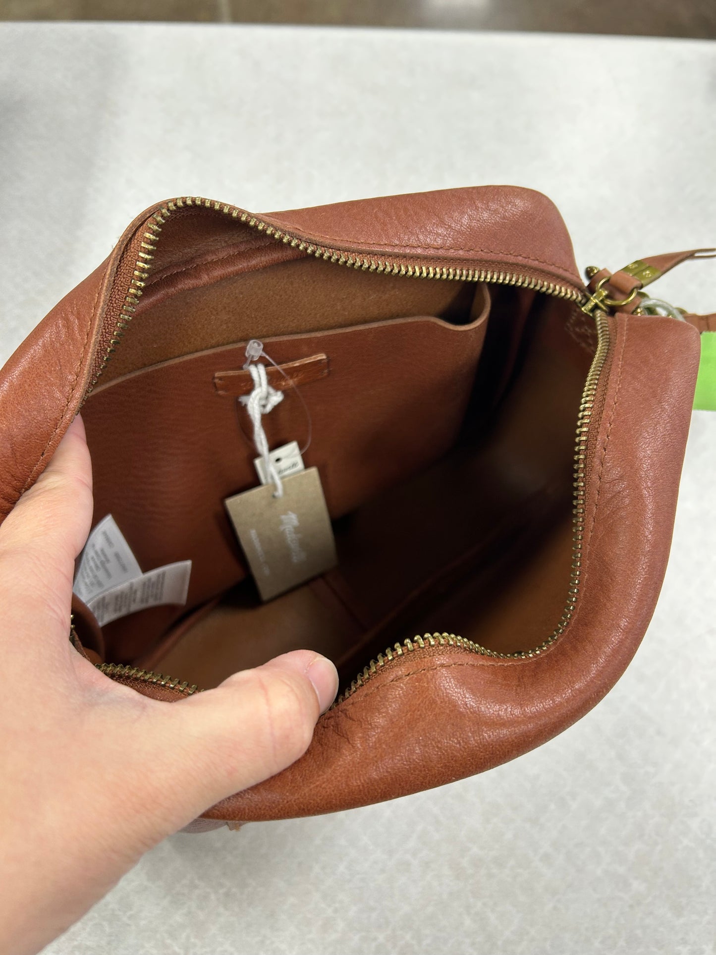 Crossbody Leather By Madewell In Brown, Size:Medium