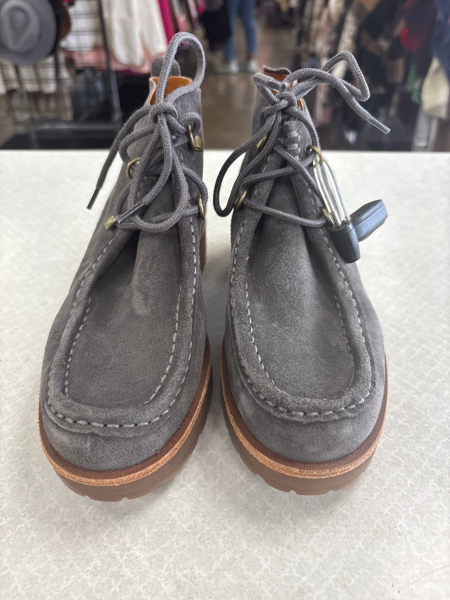 BOOTS ANKLE HEELS by KORK EASE In GREY, Size: 6
