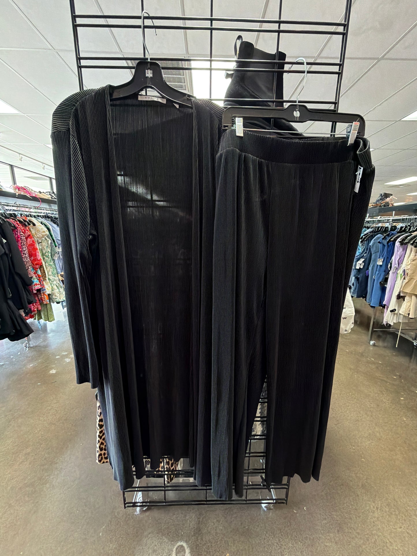Pants Set 2Pc By Cyrus In Black, Size:L