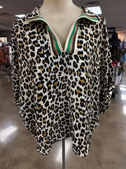 Top Ss By Entro In Animal Print, Size:M