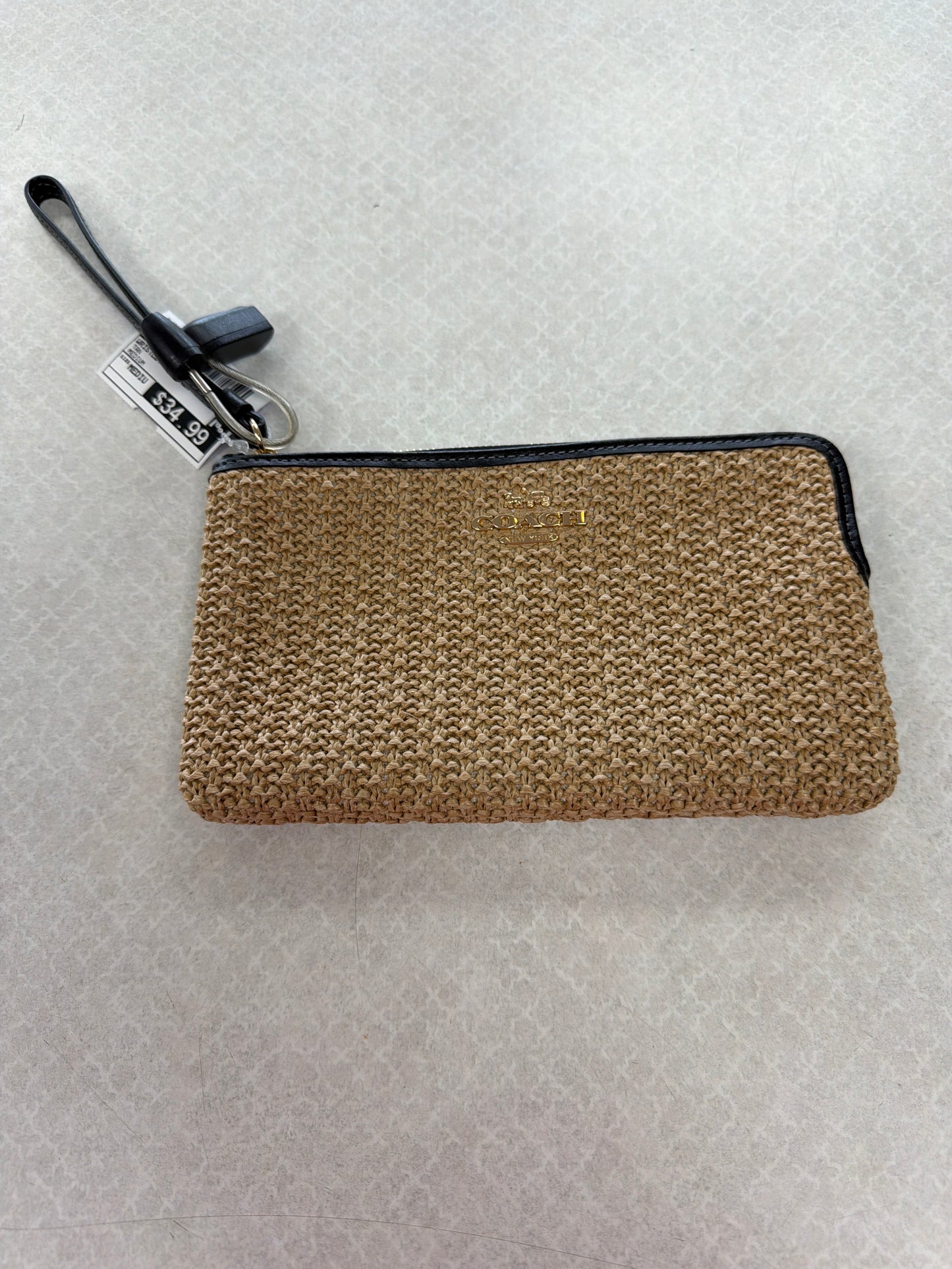 Wristlet Designer By Coach In Tan, Size:Medium