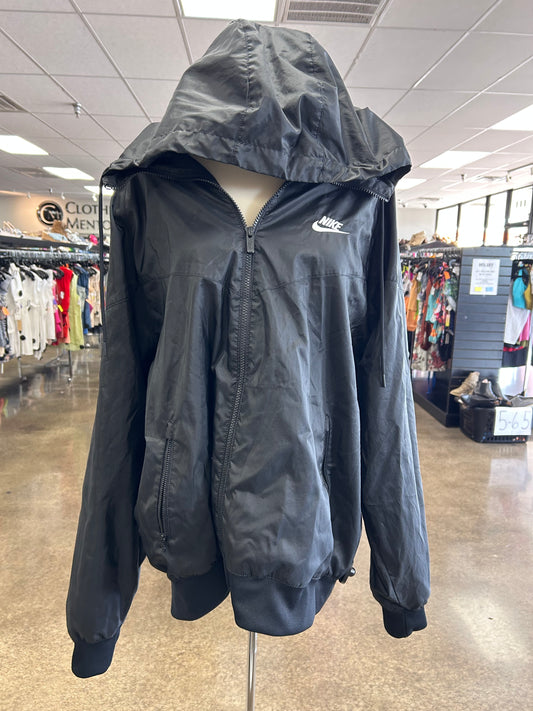 Athletic Jacket By Nike Apparel In Black, Size:Xl