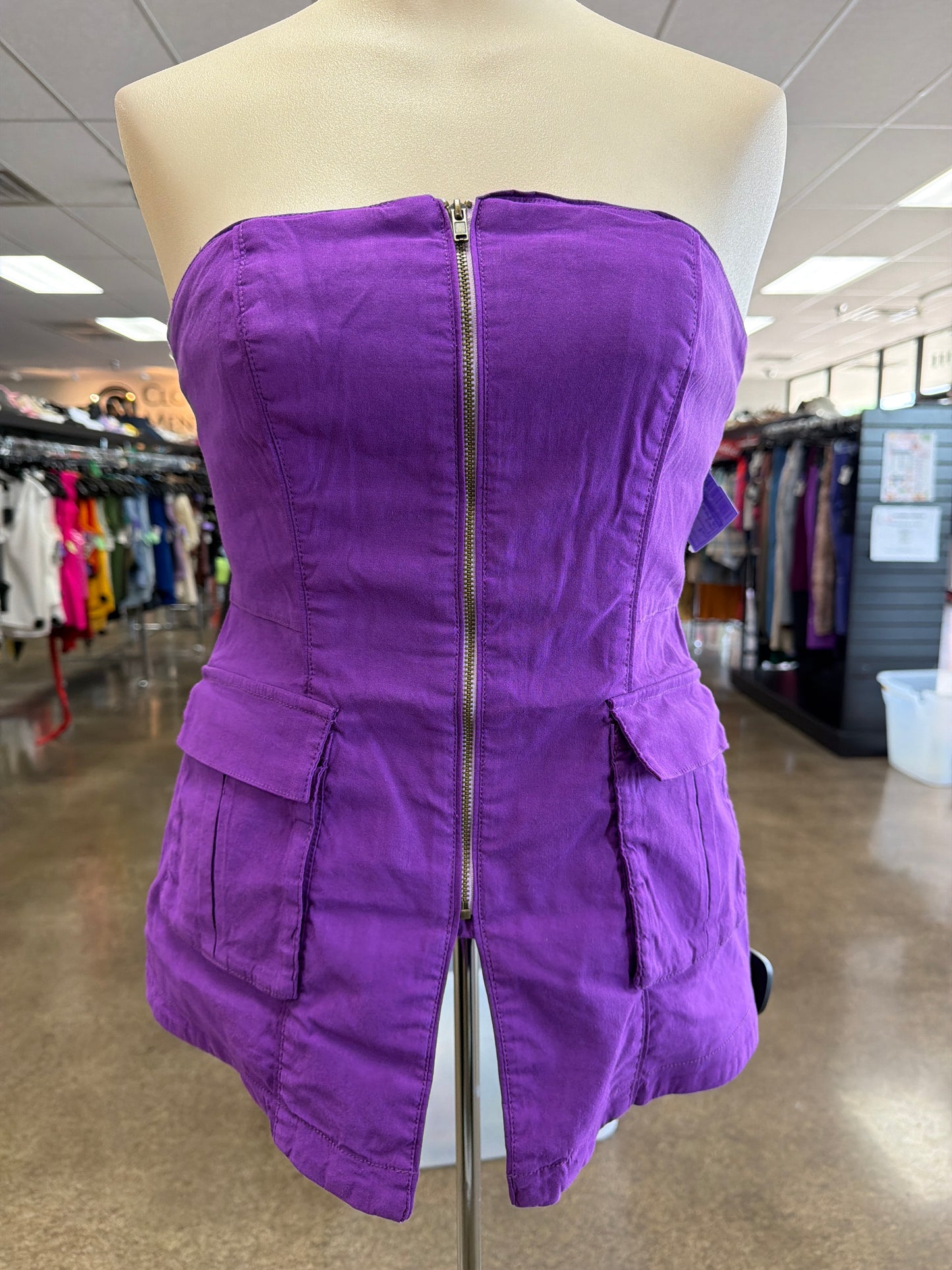 Top Sleeveless By Maeve In Purple, Size:S