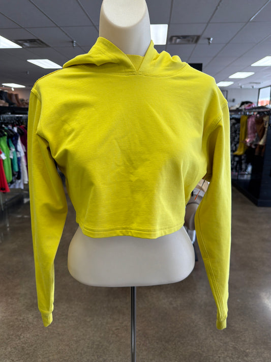 Athletic Sweatshirt Hoodie By Lululemon In Yellow, Size:2