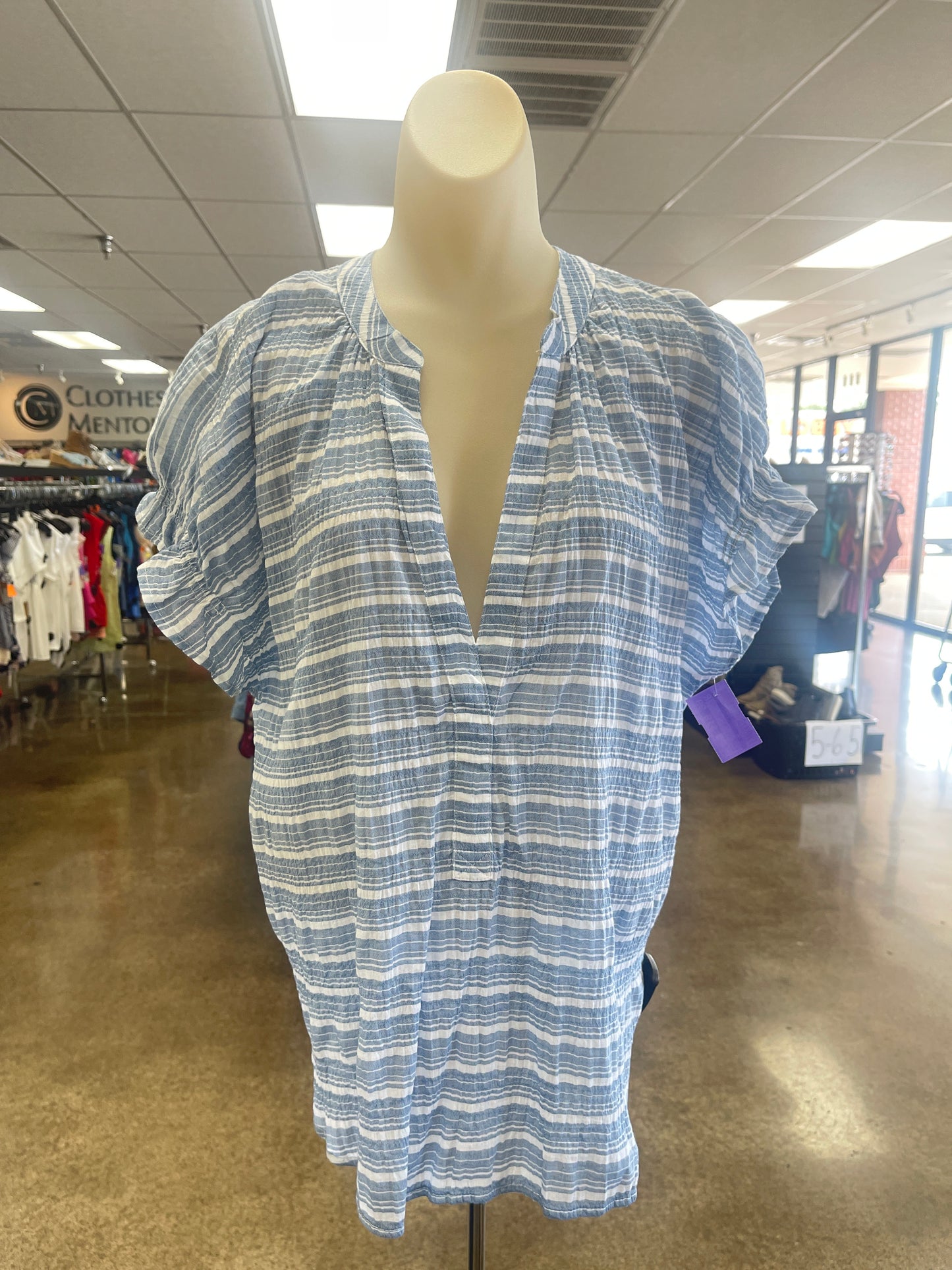 Top Ss By Pilcro In Blue, Size:Xl
