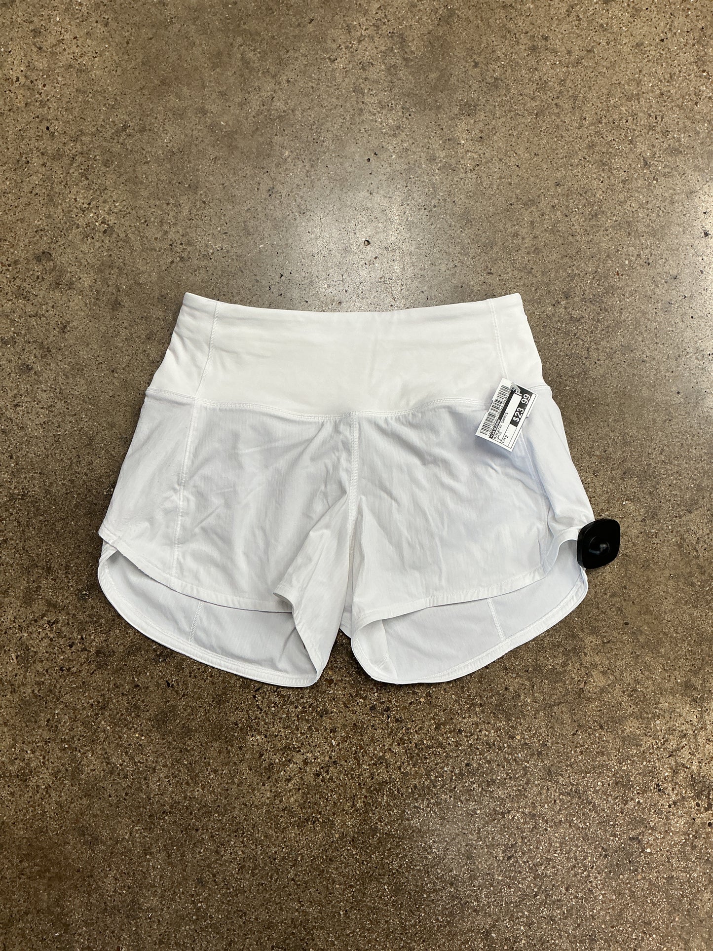 Athletic Shorts By Lululemon In White, Size:2